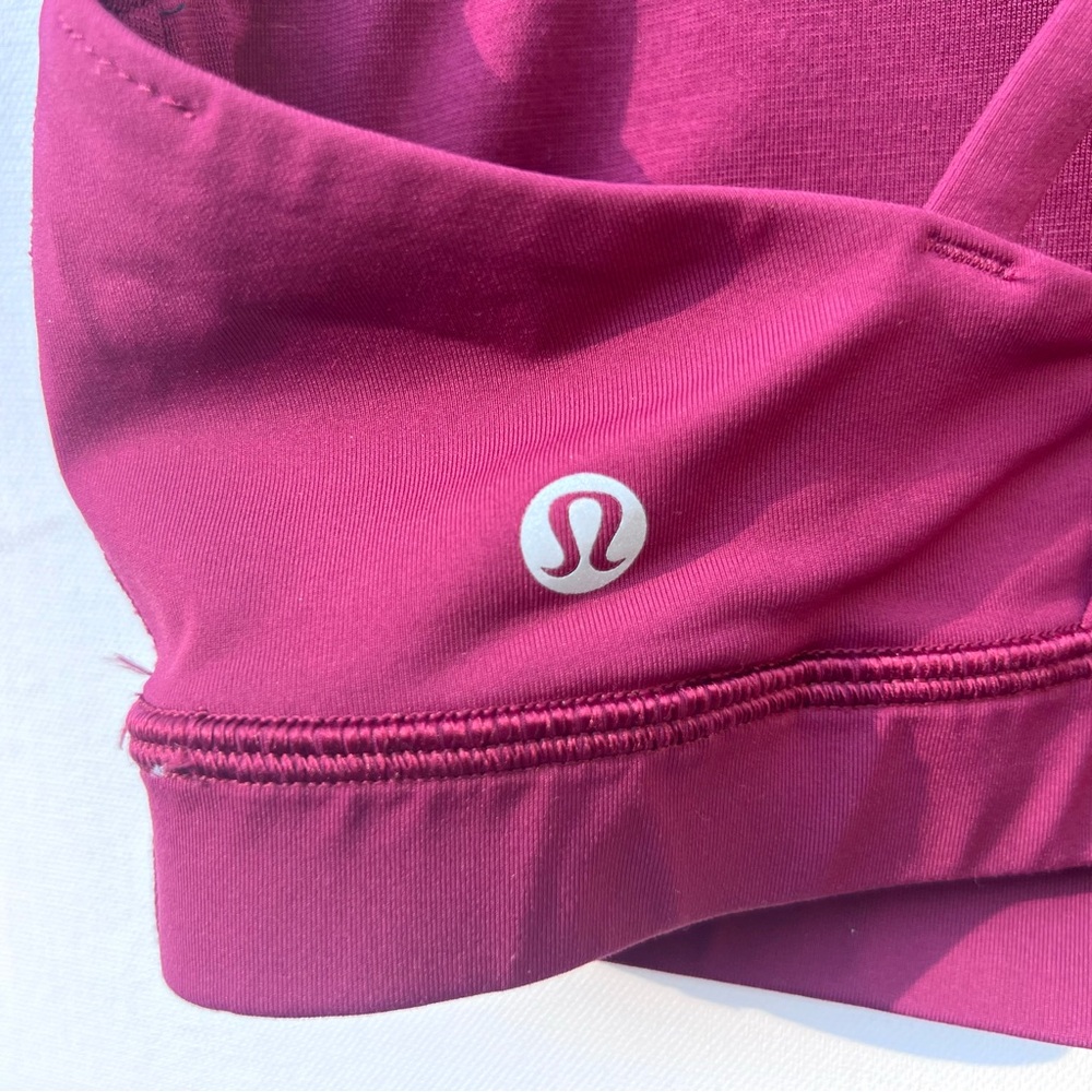 Lululemon Energy Bra size 8  plum maroon 
Red Grape - Picture 5 of 7